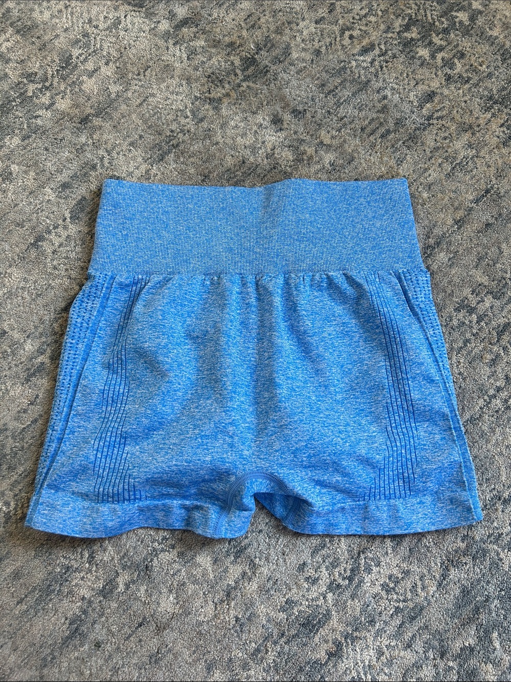 Women’s High-Rise Biker Shorts - Blue - Size Medium